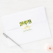 Haupt Squeeze Lemon Theme Wedding Brautparty Quadratischer Aufkleber (Umschlag)