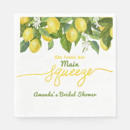 Haupt Squeeze Lemon Theme Wedding Brautparty Serviette