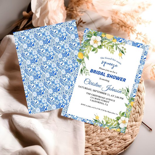 Haupt-Squeeze Lemon und marokkanisches Brautparty Save The Date