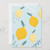 Haupt-Squeeze-Lemons-Brautparty Einladung (Rückseite)