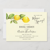 Haupt-Squeeze-Lemons-Brautparty Einladung (Vorderseite)