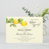 Haupt-Squeeze-Lemons-Brautparty Einladung (Stehend Vorderseite)
