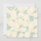 Haupt-Squeeze-Lemons-Brautparty Einladung (Rückseite)