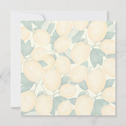 Haupt-Squeeze-Lemons-Brautparty Einladung (Rückseite)