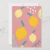 Haupt-Squeeze-Lemons-Brautparty Einladung (Rückseite)