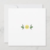 Haupt-Squeeze-Lemons-Brautparty Einladung (Rückseite)