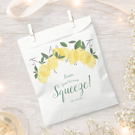 Haupt-Squeeze-Lemons-Brautparty Geschenktütchen (Ausgeschnitten)