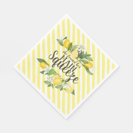 Haupt Squeeze Lemons Brautparty Napkins Serviette (Ecke)