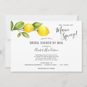 Haupt-Squeeze-Lemons-Brautparty per Mail Einladung (Vorderseite)