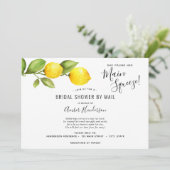 Haupt-Squeeze-Lemons-Brautparty per Mail Einladung (Stehend Vorderseite)