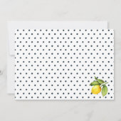 Haupt-Squeeze-Lemons-Brautparty per Mail Einladung (Rückseite)