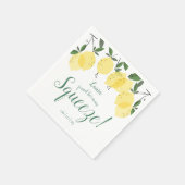 Haupt-Squeeze-Lemons-Brautparty Serviette (Ecke)