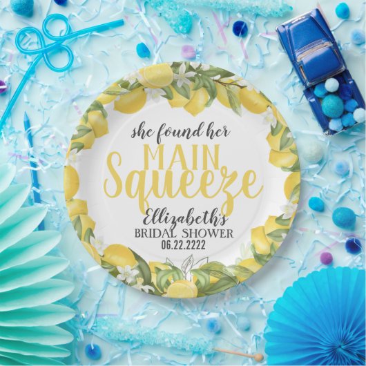 Haupt-Squeeze-Lemons-Brautparty-Teller Pappteller (Party)