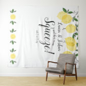 Haupt-Squeeze-Lemons Polterabend Foto Hintergrund Wandteppich (Beispiel (Horizontal))