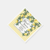 Haupt Squeeze Lemons Tropical Brautparty Napkins Serviette (Ecke)