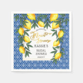 Haupt Squeeze Lemons Tropical Brautparty Napkins Serviette (Vorderseite)