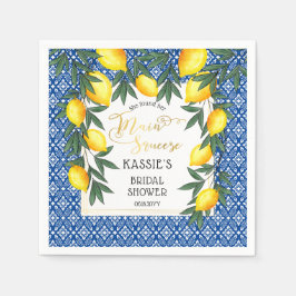 Haupt Squeeze Lemons Tropical Brautparty Napkins Serviette