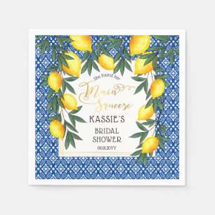 Haupt Squeeze Lemons Tropical Brautparty Napkins Serviette