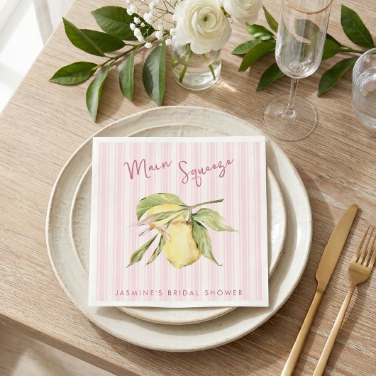 Haupt-Squeeze-Limonen-Junggesellinnen-Abschied Serviette