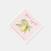 Haupt-Squeeze-Limonen-Junggesellinnen-Abschied Serviette (Ecke)