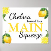 Haupt-Squeeze-Limonen-Junggesellinnenabschied-Pers Poster (Vorne)