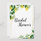 Haupt-Squeeze-Linie Kunst Brautdusche Einladung (Rückseite)