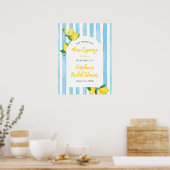 Haupt-Squeeze-Sommer-Limonen-Junggesellinnen-Absch Poster (Küche)