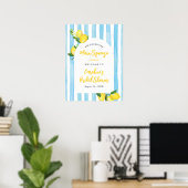 Haupt-Squeeze-Sommer-Limonen-Junggesellinnen-Absch Poster (Heimbüro)