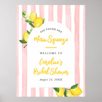 Haupt-Squeeze-Sommer-Zitronen-Junggesellinnen-Absc Poster