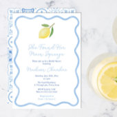 Haupt-Squeeze Wavy Border Citrus Brautparty Einladung