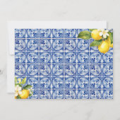 Haupt-Squeeze-Zitronen Rezept für die Braut Einladung (Rückseite)