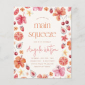Haupt-Squeeze-Zitrus-Hochzeitsdusche-Budget  (Vorderseite)
