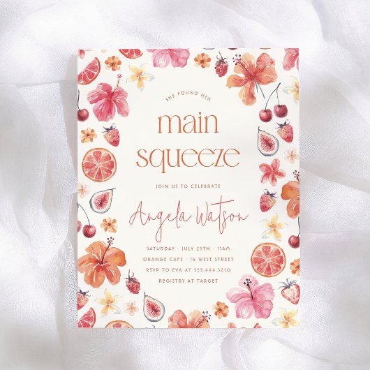 Haupt-Squeeze-Zitrus-Hochzeitsdusche-Budget 