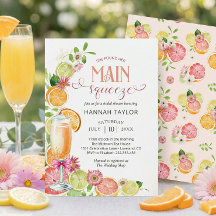 Haupt-Squeeze-Zitrus-Sommer-Brautparty