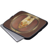 Haupt- und Verbundaugen einer Schwebeflug-Fliege Laptopschutzhülle (Vorne Knopf)