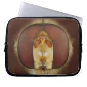 Haupt- und Verbundaugen einer Schwebeflug-Fliege Laptopschutzhülle (Vorderseite)