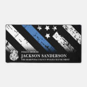 Hauptabteilung Polizeichef Thin Blue Line Logo Schreibtischunterlage (Vorderseite)