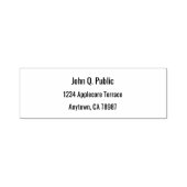 Hauptadresse mit Name City Staat Zip Permastempel (Design)