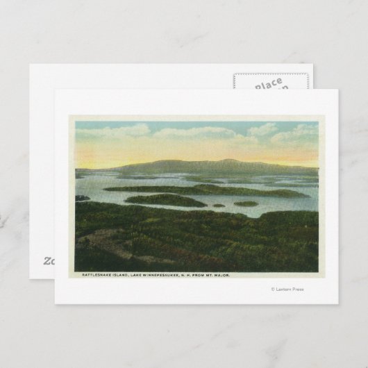 Hauptansicht der Insel Rattlesnake, Postkarte (Vorne/Hinten)