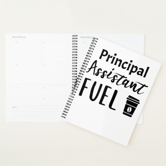 Hauptassistent brennt lustigen Kaffee Planer (Anzeige)