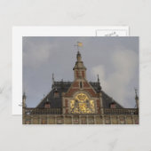 Hauptbahnhof, Amsterdam Postkarte (Vorne/Hinten)