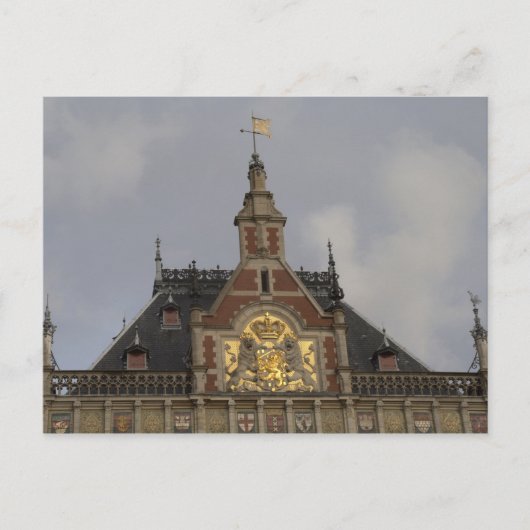 Hauptbahnhof, Amsterdam Postkarte (Vorderseite)