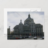 Hauptbahnhof", Antwerpen, Belgien Postkarte (Vorne/Hinten)