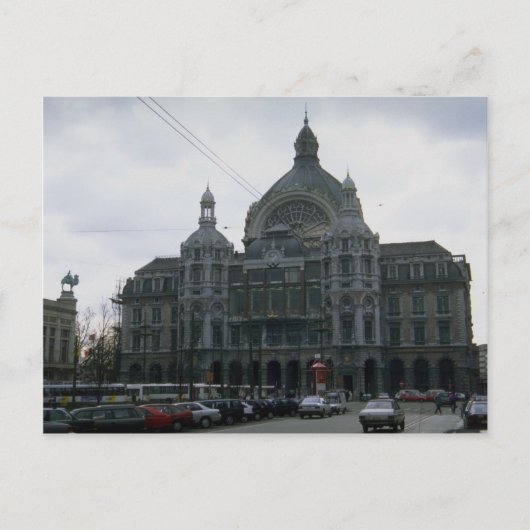 Hauptbahnhof", Antwerpen, Belgien Postkarte (Vorderseite)