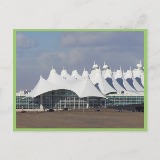 Hauptbahnhof Denver International Airport Postkarte (Vorderseite)