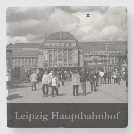 Hauptbahnhof Leipzig Steinuntersetzer (Vorderseite)