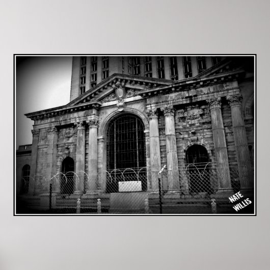 Hauptbahnhof Michigan Poster (Vorne)