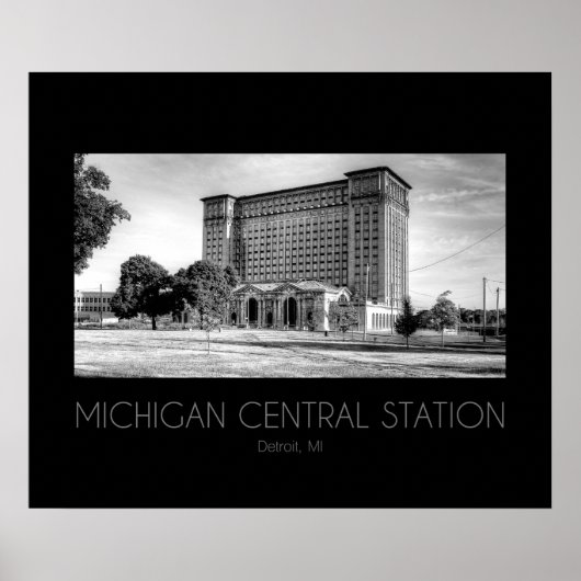 Hauptbahnhof Michigan Poster (Vorne)