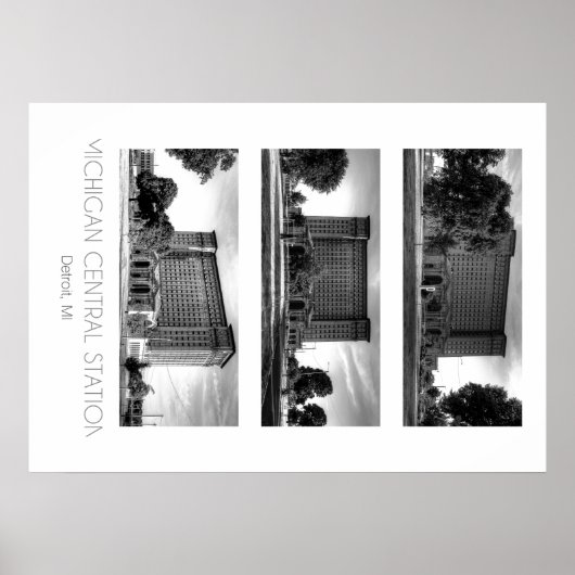 Hauptbahnhof Michigan Poster (Vorne)