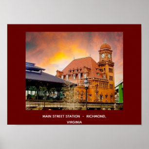 Hauptbahnhof Richmond, Virginia Poster